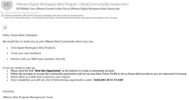 RE_ FW_ [EXTERNAL] Interested in VMware EUC Beta P