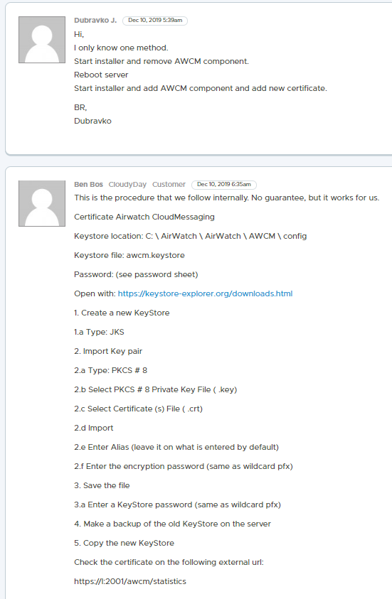 Updating Certificates for Workspace ONE UEM Services Thomas Cheng